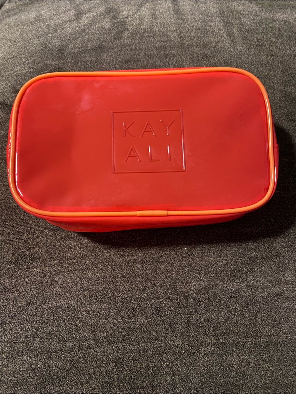KAYALI Red Cosmetic Zip Pouch